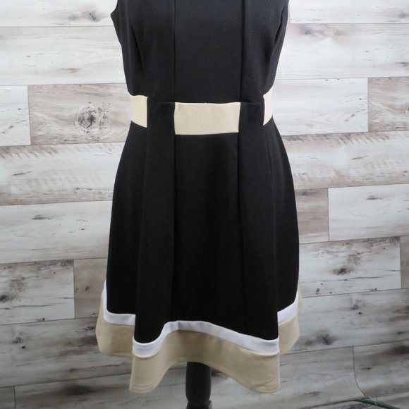 ENFOCUS* Women's Sleeveless Ballet Neck Pullover Pleated Midi Dress~ Size 8P - Picture 2 of 13